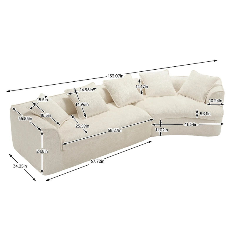 Grand canapé confortable