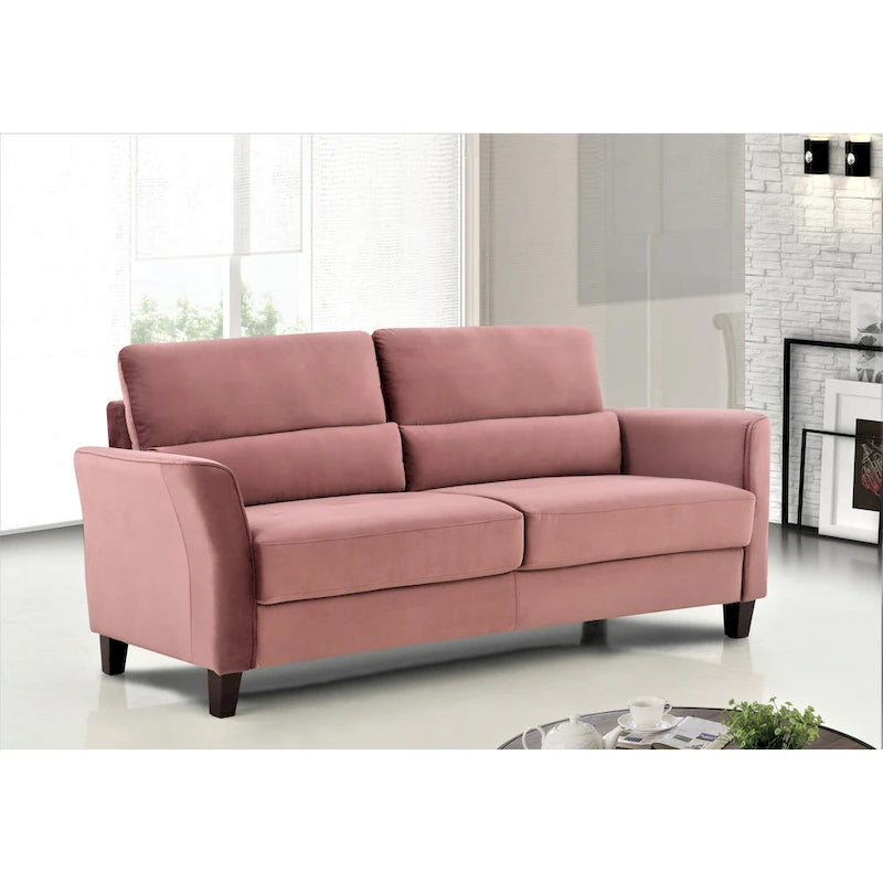 77.95 Canapé de salon rembourré à accoudoirs inclinés, style moderne du milieu du siècle
