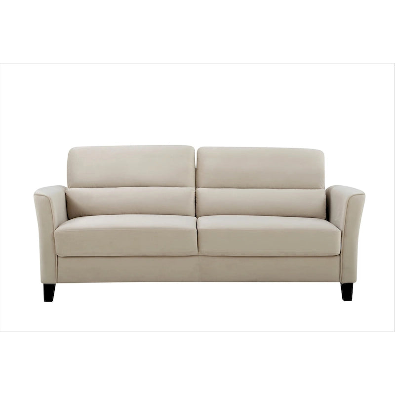 77.95 Canapé de salon rembourré à accoudoirs inclinés, style moderne du milieu du siècle