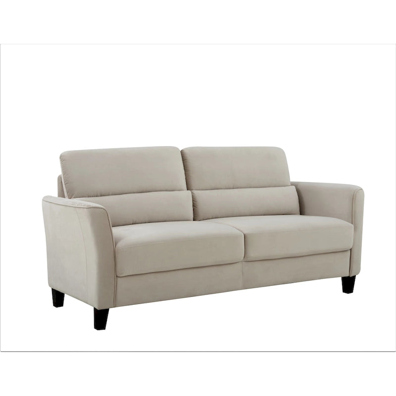 77.95 Canapé de salon rembourré à accoudoirs inclinés, style moderne du milieu du siècle