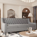 Canapé 3 places en tissu Naro Mid-Century Modern avec dossier capitonné de Christopher Knight Home