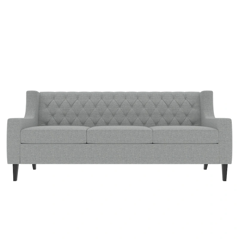 Canapé 3 places en tissu Naro Mid-Century Modern avec dossier capitonné de Christopher Knight Home