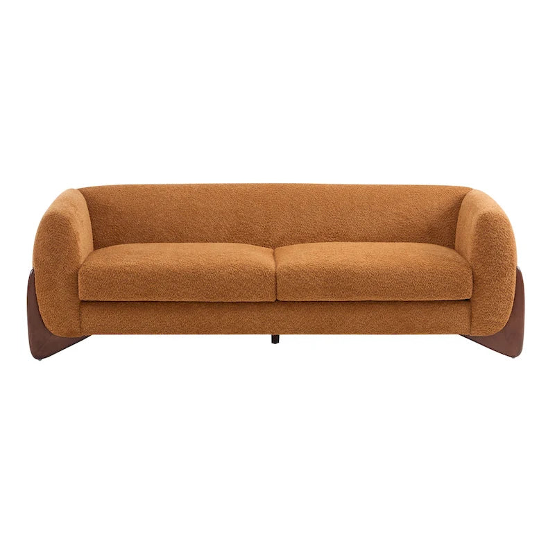 Canapé 3 places en bouclé rembourré Alma par Christopher Knight Home