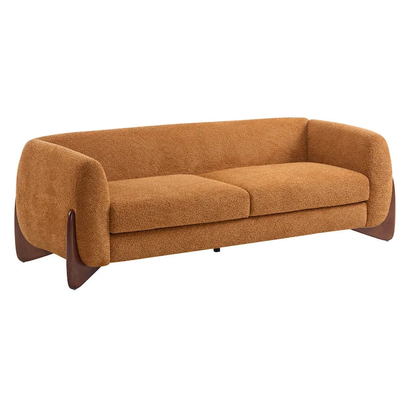 Canapé 3 places en bouclé rembourré Alma par Christopher Knight Home