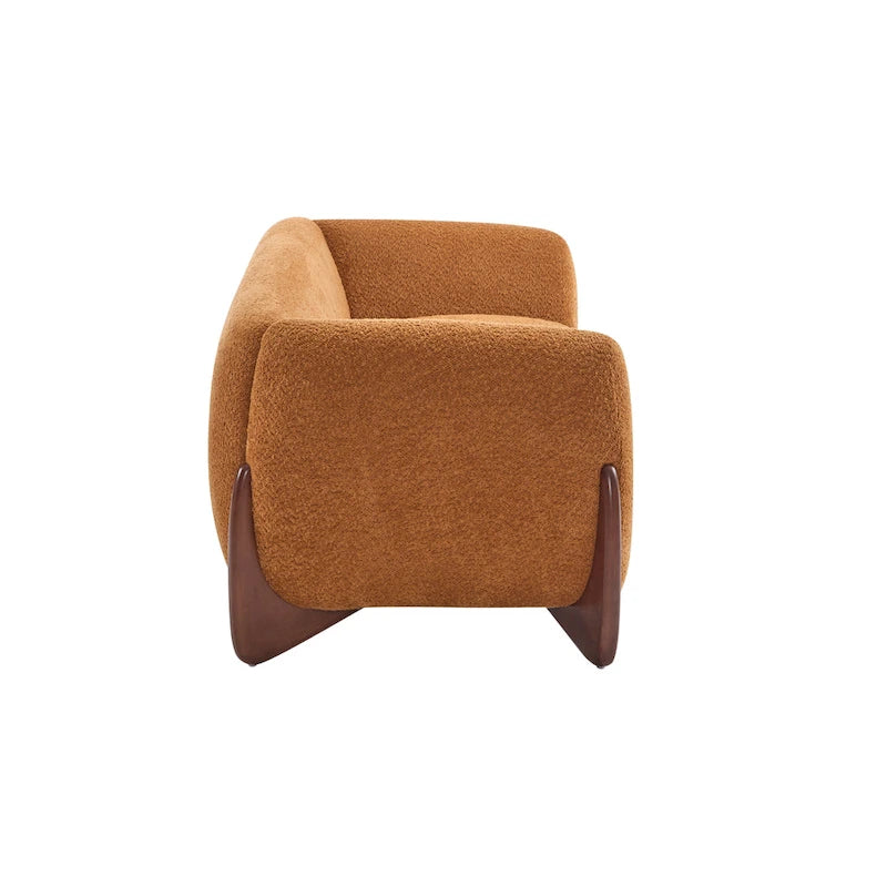 Canapé 3 places en bouclé rembourré Alma par Christopher Knight Home