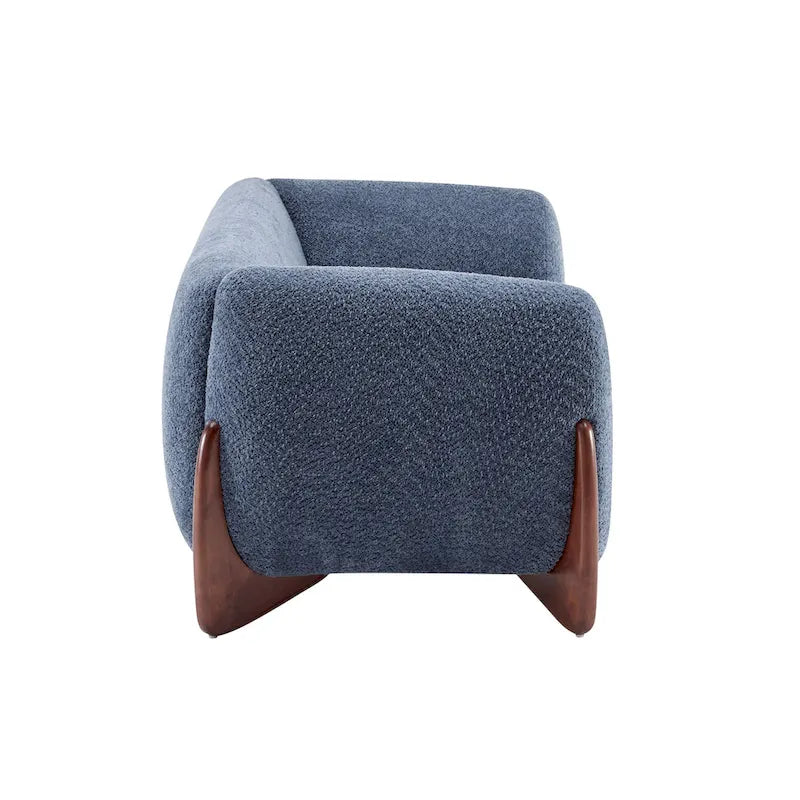 Canapé 3 places en bouclé rembourré Alma par Christopher Knight Home