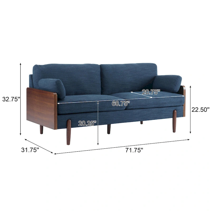 Canapé Jose Mid-Century Modern par Christopher Knight Home