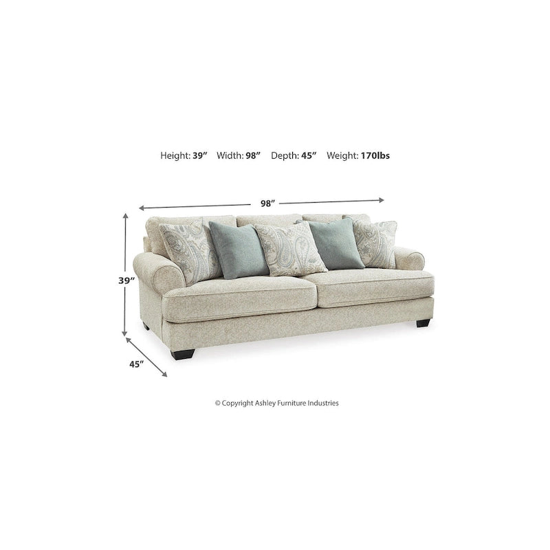 Signature Design by Ashley Monaghan Canapé beige - 98 L x 45 P x 39 H
