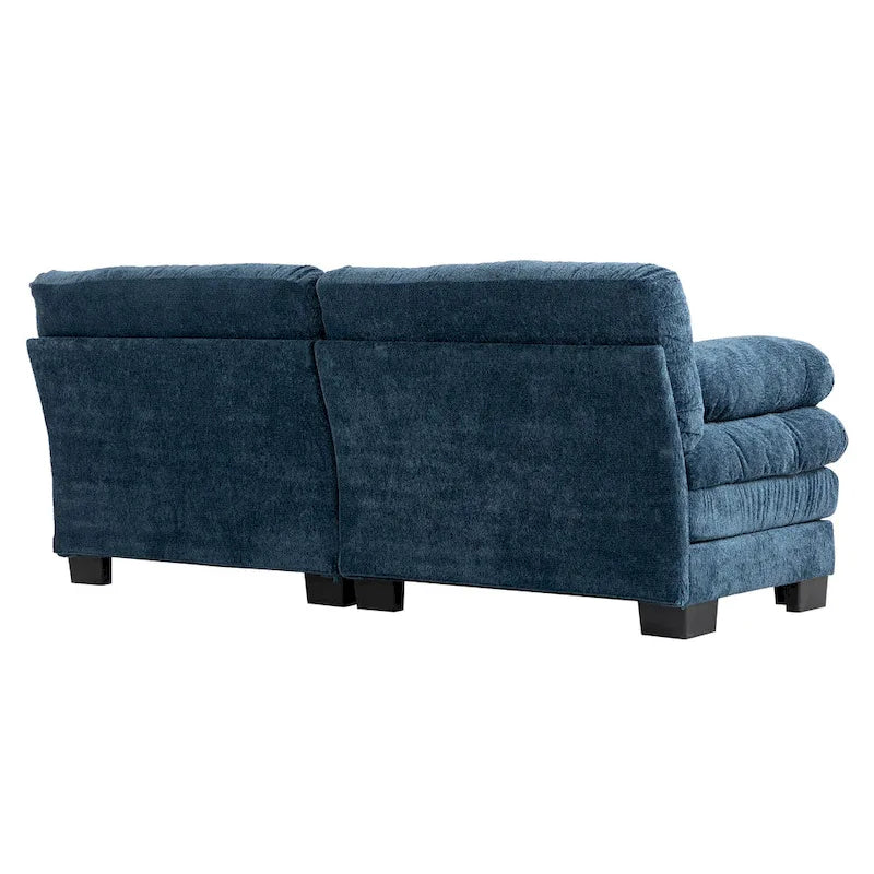 Canapé 3 places rembourré 84 pouces avec coussin en mousse à mémoire de forme double couche et coussins de confort offerts