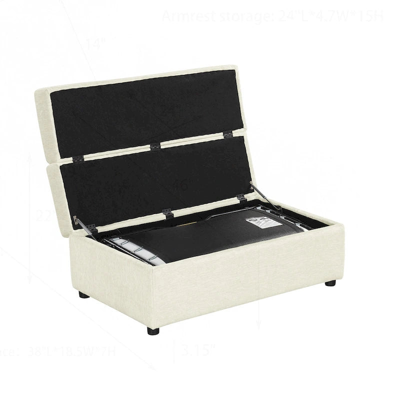Lit ottoman pliant polyvalent pour un hébergement confortable