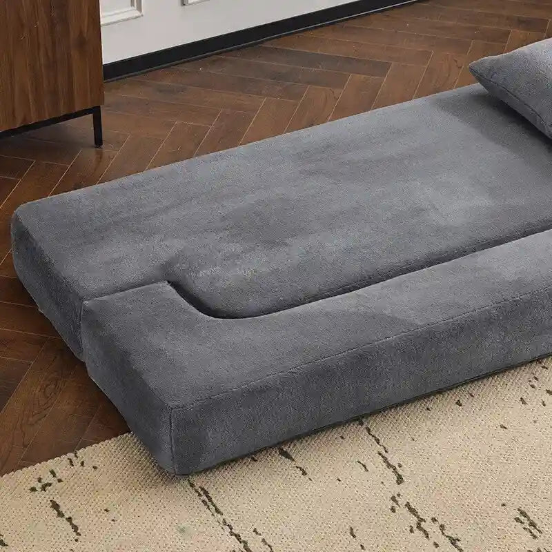 Canapé transformable polyvalent avec poufs-ottomans pour petits espaces