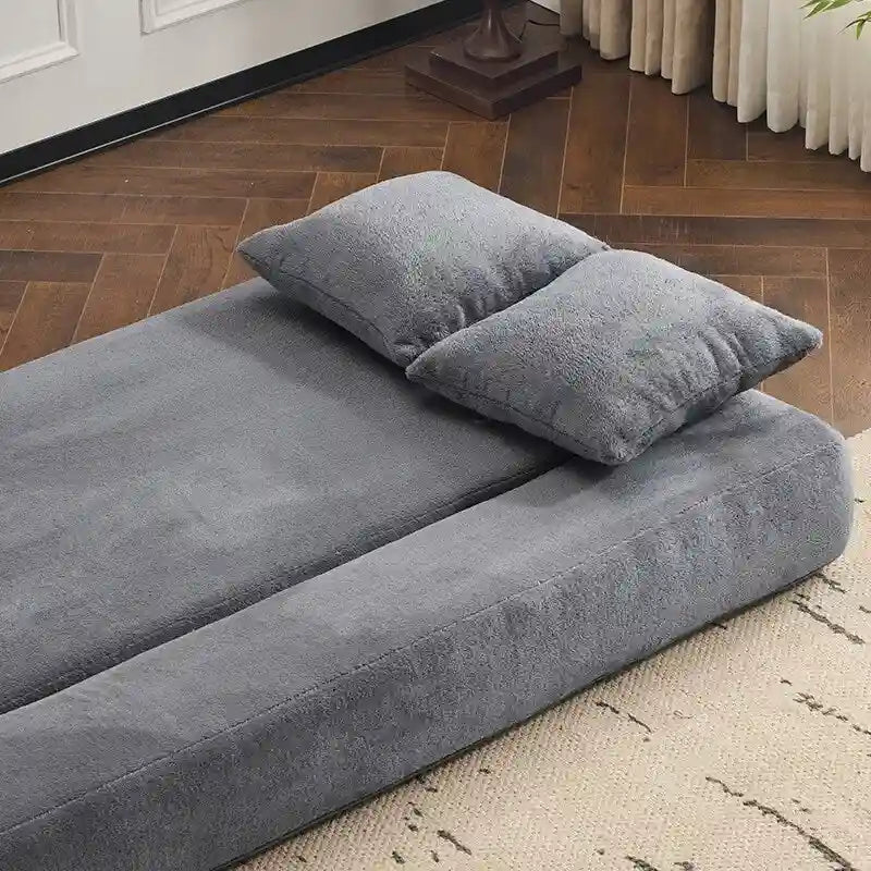 Canapé transformable polyvalent avec poufs-ottomans pour petits espaces