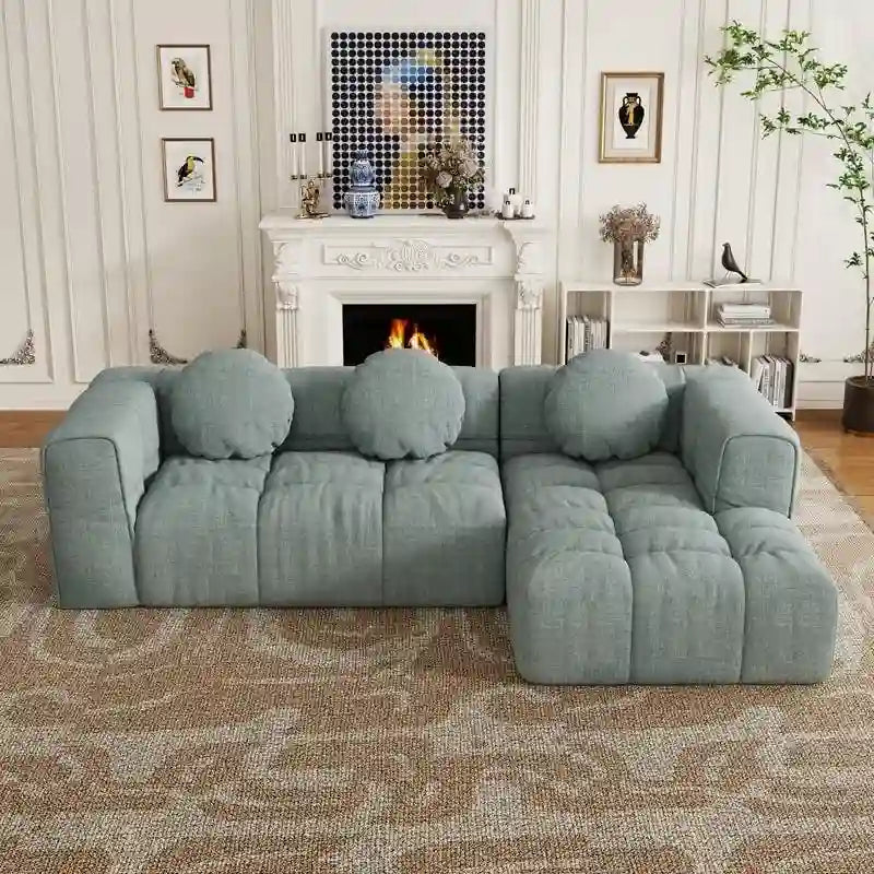 Canapé modulable en L 103, combinaison libre (orientable à gauche et à droite)