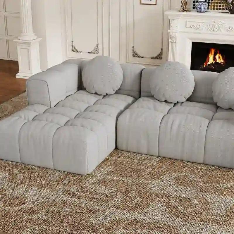 Canapé modulable en L 103, combinaison libre (orientable à gauche et à droite)