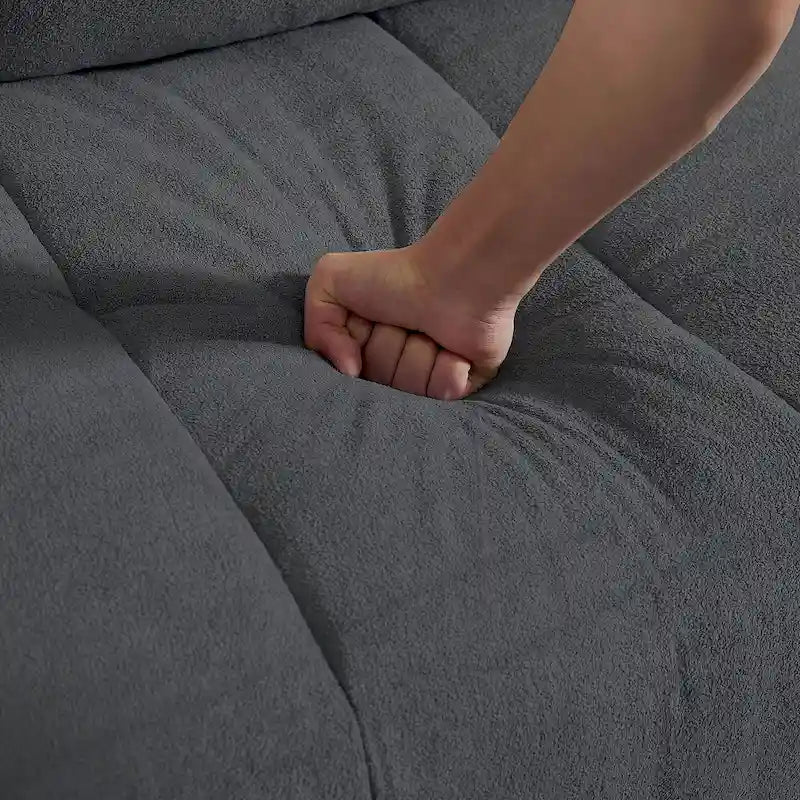 Canapé d'angle réversible spacieux de 102,56 avec méridienne