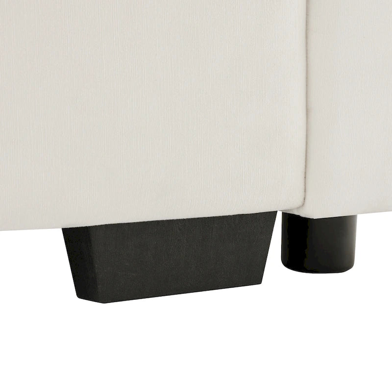 Canapé 4 places en velours 119 avec rangement - Design flexible et confort luxueux