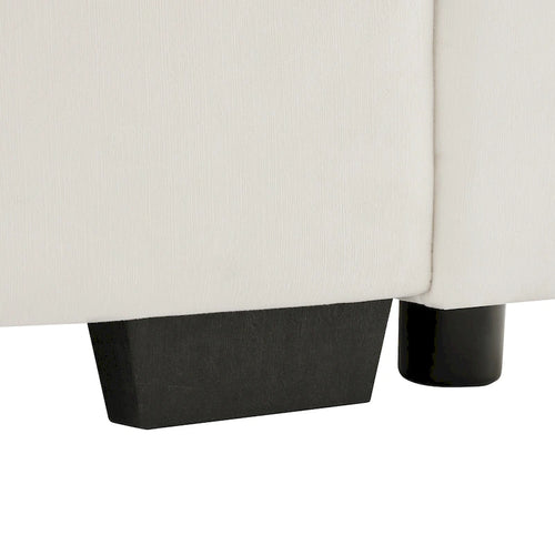 Canapé 4 places en velours 119 avec rangement - Design flexible et confort luxueux