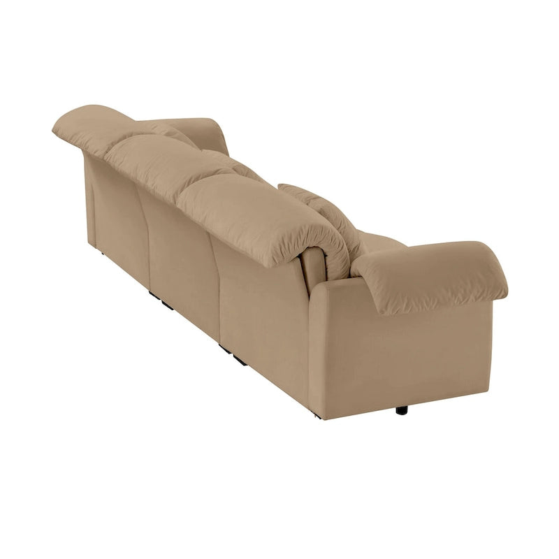 Canapé 4 places en velours 119 avec rangement - Design flexible et confort luxueux