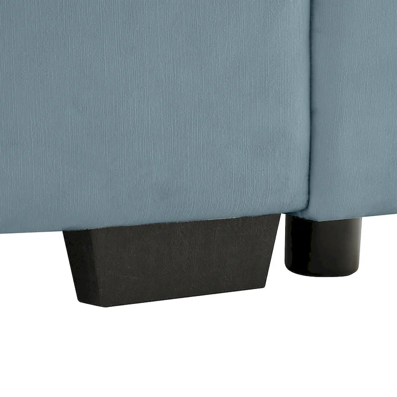 Canapé 4 places en velours 119 avec rangement - Design flexible et confort luxueux