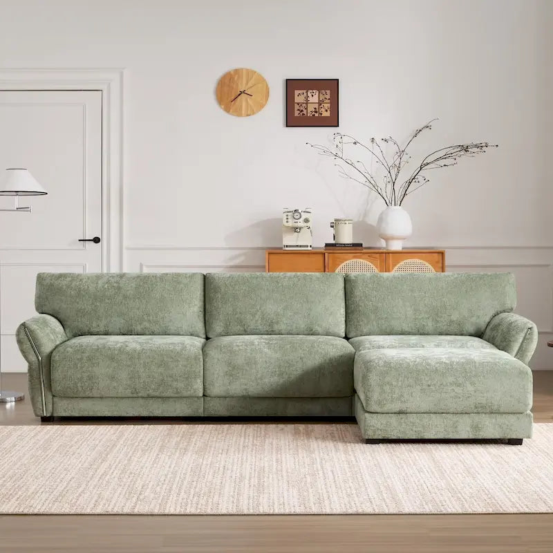 110 Canapé d'angle modulaire, canapé en L avec chargeurs USB et USB-C