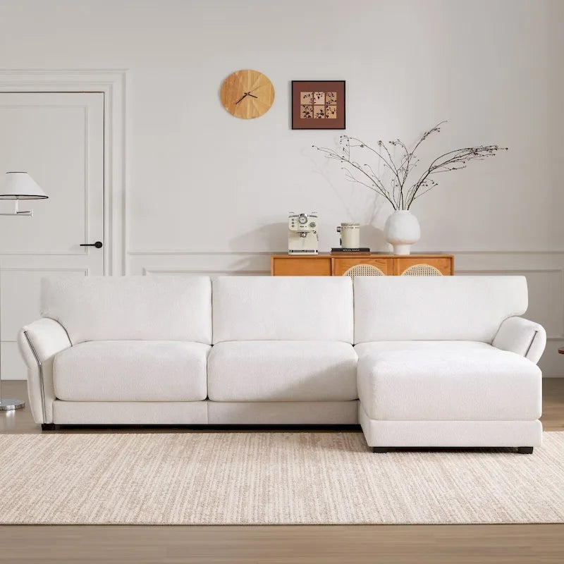 110 Canapé d'angle modulaire, canapé en L avec chargeurs USB et USB-C