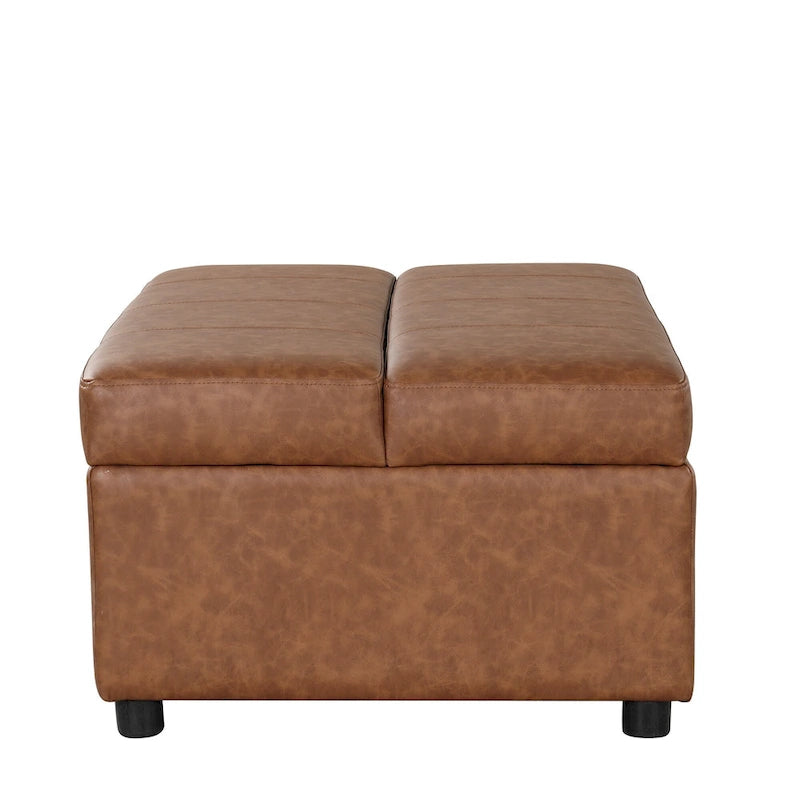 Lit ottoman pliant Roomfitters de taille double avec matelas, lit d'appoint convertible compact pour salon