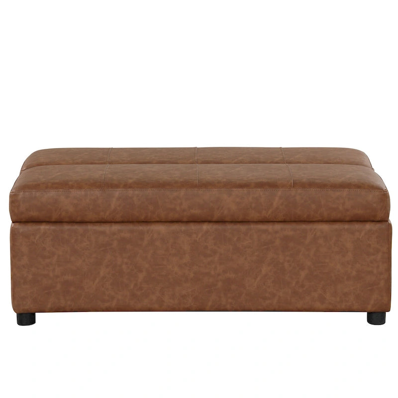Lit ottoman pliant Roomfitters de taille double avec matelas, lit d'appoint convertible compact pour salon