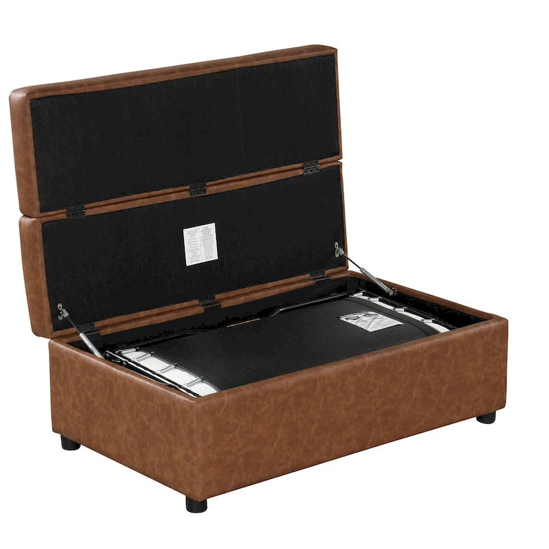 Lit ottoman pliant Roomfitters de taille double avec matelas, lit d'appoint convertible compact pour salon