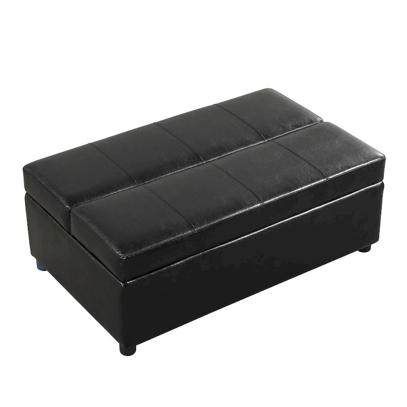 Lit ottoman pliant Roomfitters de taille double avec matelas, lit d'appoint convertible compact pour salon