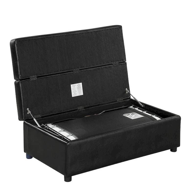Lit ottoman pliant Roomfitters de taille double avec matelas, lit d'appoint convertible compact pour salon