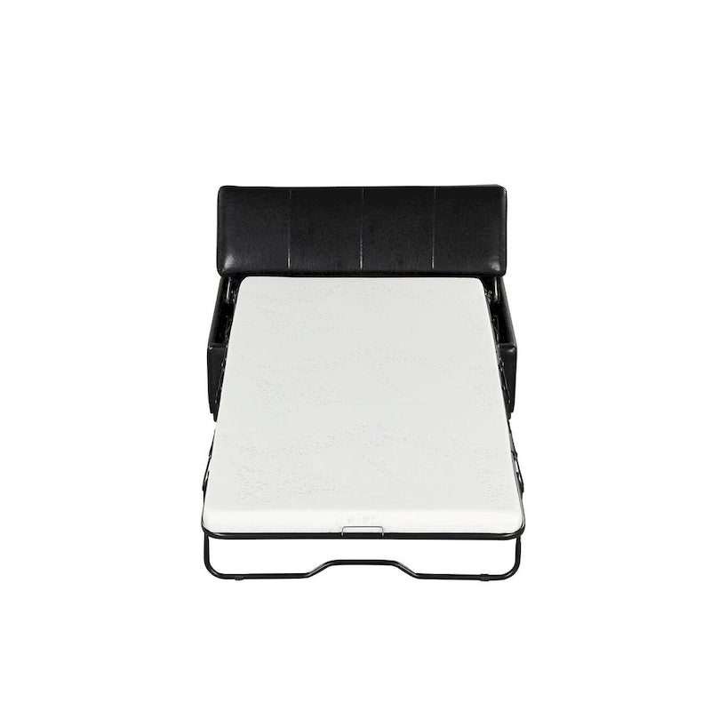 Lit ottoman pliant Roomfitters de taille double avec matelas, lit d'appoint convertible compact pour salon