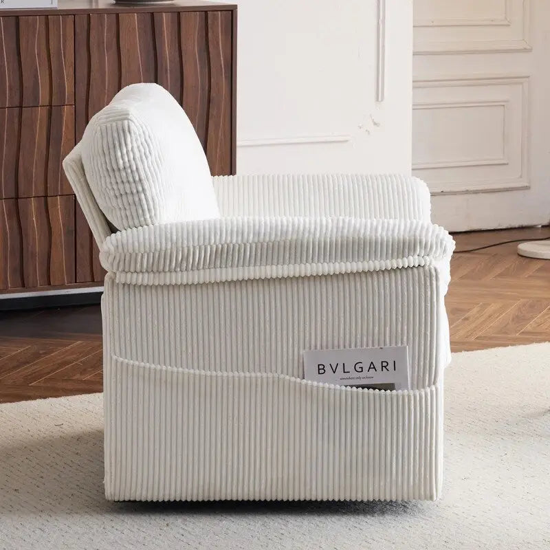 33 Fauteuils Crapaud Individuels en Velours Côtelé