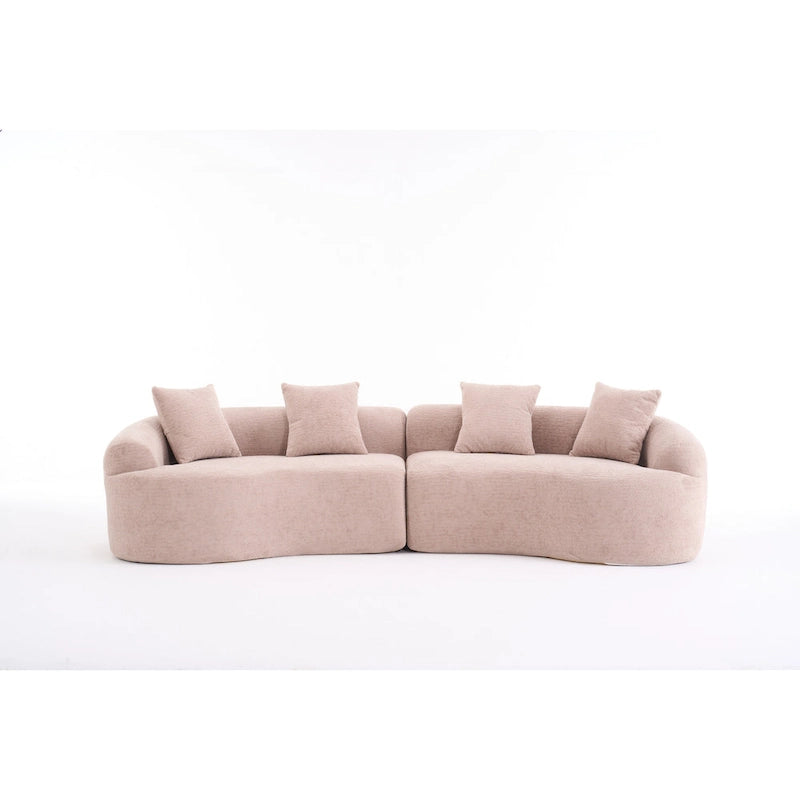Canapé classique 110 en mousse 4 places avec 4 oreillers pour appartement