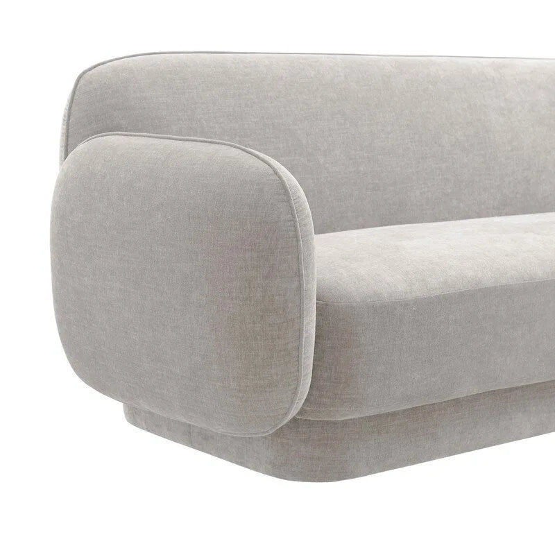 Canapé en velours texturé Kandor - 84,7L x 34,3P x 32,1H
