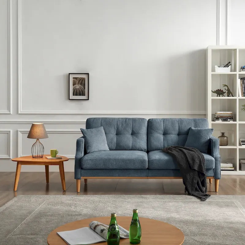 Canapé 3 places Living Space en tissu imperméable avec port de chargement USB