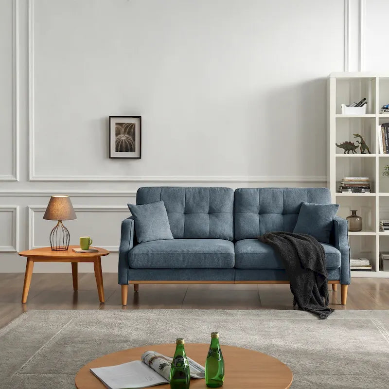 Canapé 3 places Living Space en tissu imperméable avec port de chargement USB