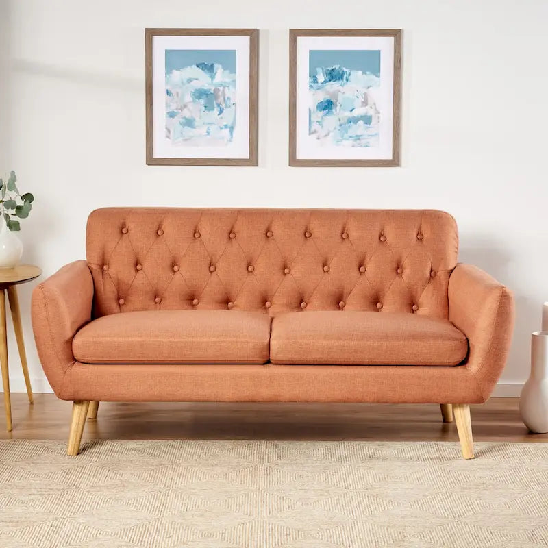 Canapé compact moderne du milieu du siècle Bernice par Christopher Knight Home