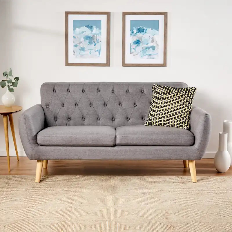 Canapé compact moderne du milieu du siècle Bernice par Christopher Knight Home