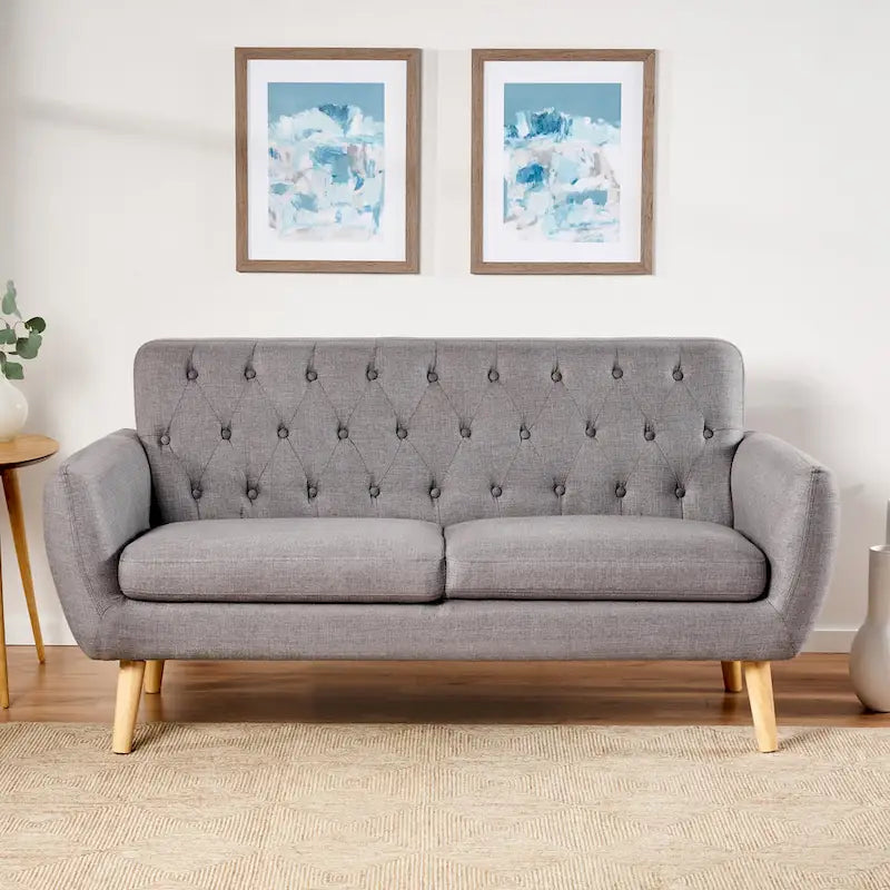 Canapé compact moderne du milieu du siècle Bernice par Christopher Knight Home