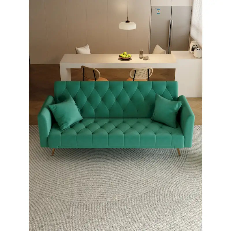 Canapé-lit double convertible rembourré - 19.00 x 71.00 x 30.00