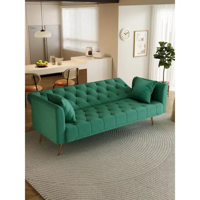 Canapé-lit double convertible rembourré - 19.00 x 71.00 x 30.00
