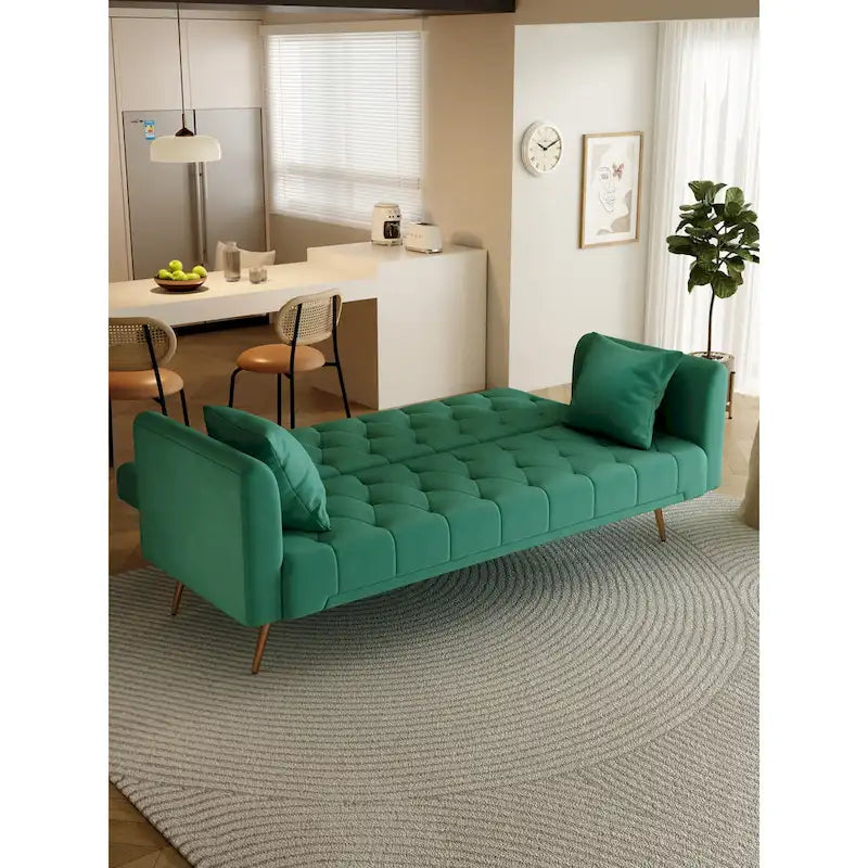 Canapé-lit double convertible rembourré - 19.00 x 71.00 x 30.00