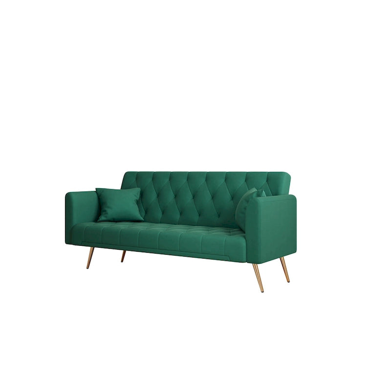 Canapé-lit double convertible rembourré - 19.00 x 71.00 x 30.00
