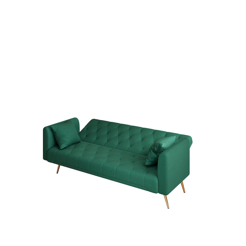 Canapé-lit double convertible rembourré - 19.00 x 71.00 x 30.00