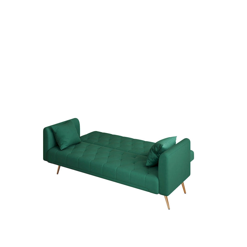 Canapé-lit double convertible rembourré - 19.00 x 71.00 x 30.00