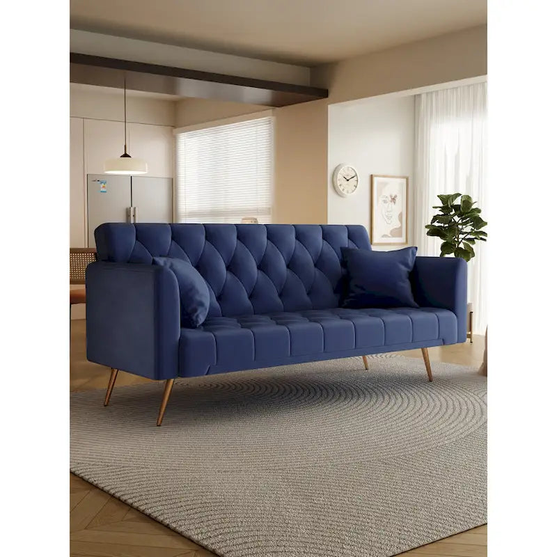 Canapé-lit double convertible rembourré - 19.00 x 71.00 x 30.00