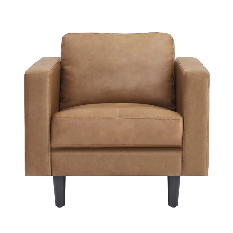 Canapé en cuir véritable du milieu du siècle, canapé de luxe pour salon, bureau à domicile, chambre à coucher