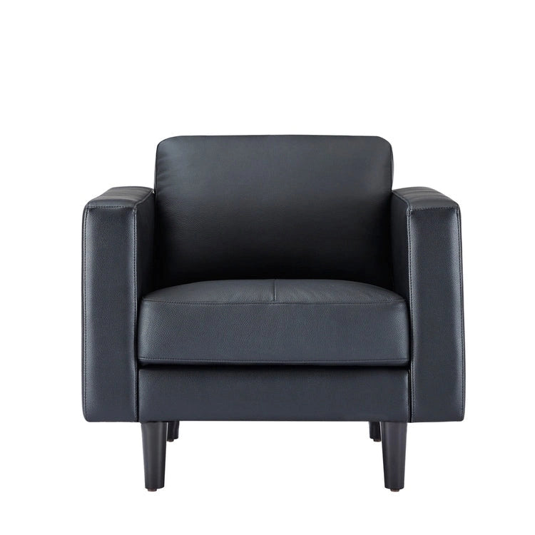 Canapé en cuir véritable du milieu du siècle, canapé de luxe pour salon, bureau à domicile, chambre à coucher