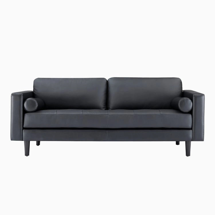 Canapé en cuir véritable du milieu du siècle, canapé de luxe pour salon, bureau à domicile, chambre à coucher
