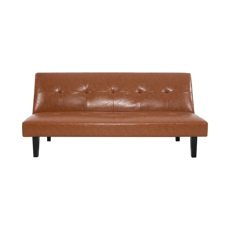 Collection ultime de canapés futons : Canapé futon avec accoudoirs et porte-gobelets, Canapé capitonné avec pieds en bois